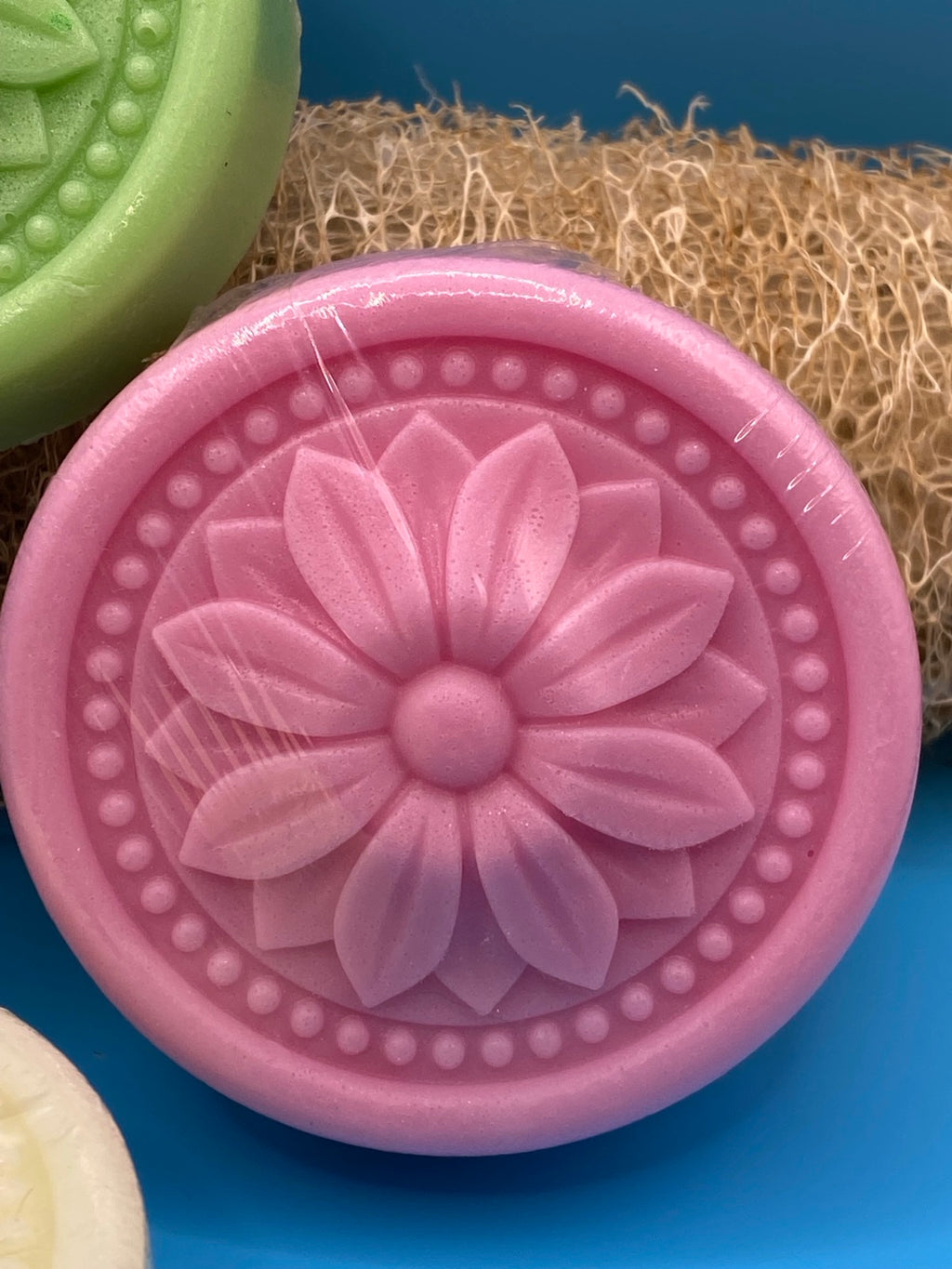 Flower Medallion Glycerin & Goat's Milk Soap - Set of 4