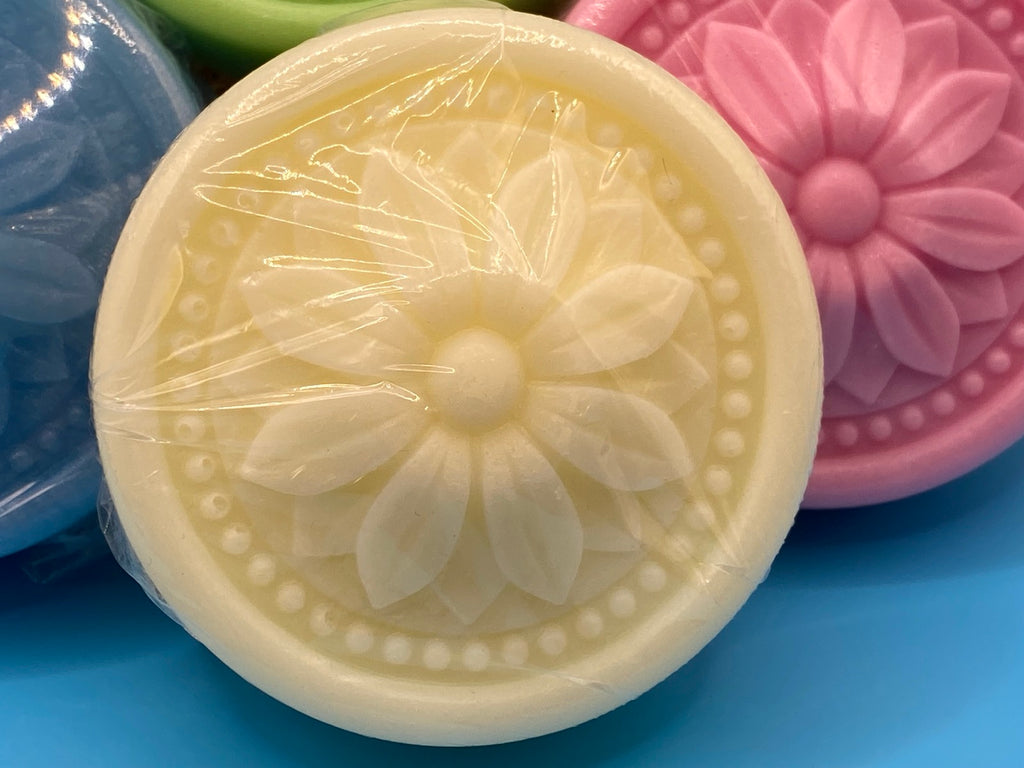 Flower Medallion Glycerin & Goat's Milk Soap - Set of 4