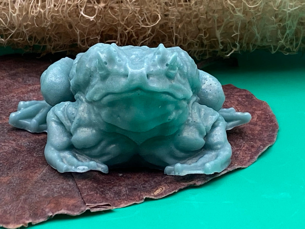 Realistic Frog Glycerin Soap - Handcrafted Fun for Kids & Frog Lovers