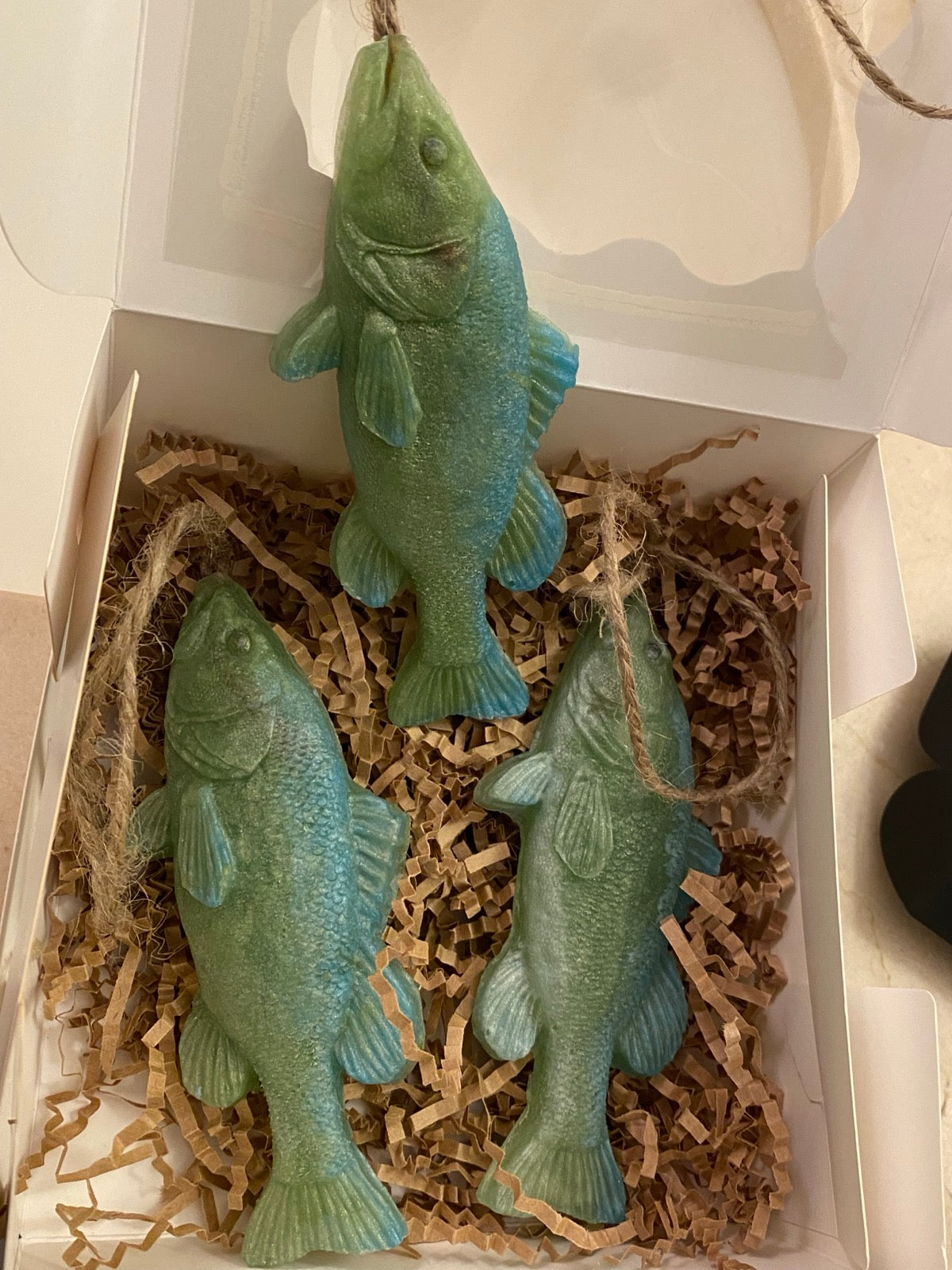 Fish on a Rope Glycerin Soap - Handcrafted with Jute Rope