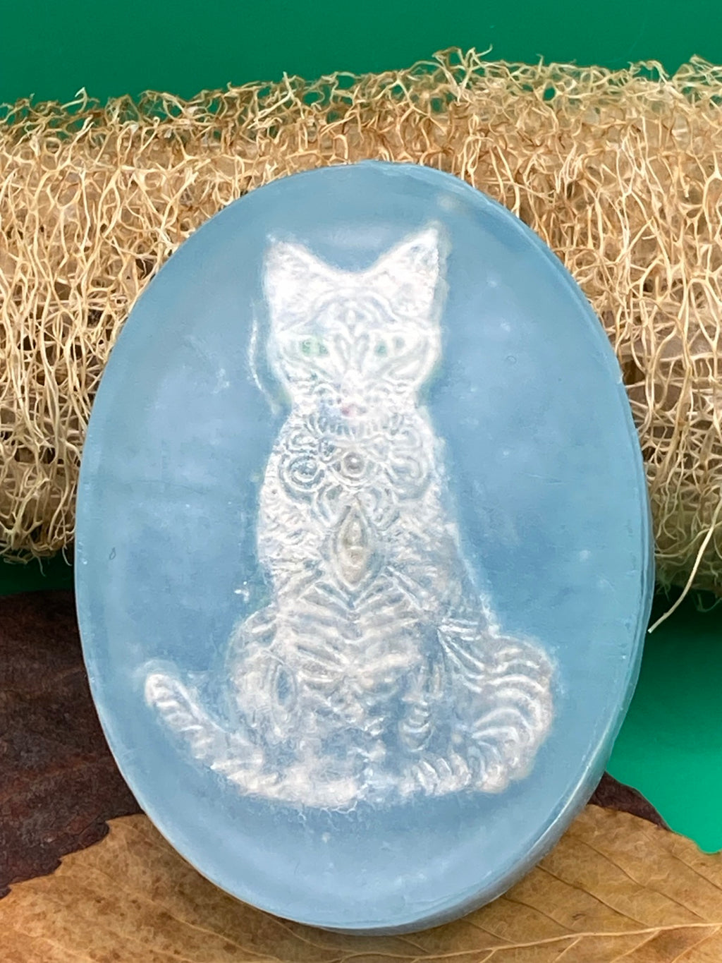Silver Tabby Cat Soap - Glycerin & Goat's Milk