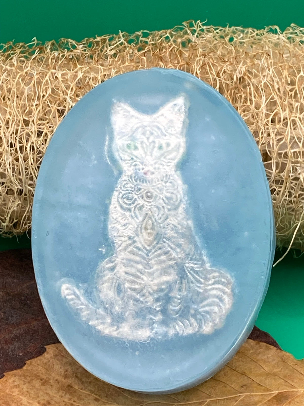 Silver Tabby Cat Soap - Glycerin & Goat's Milk
