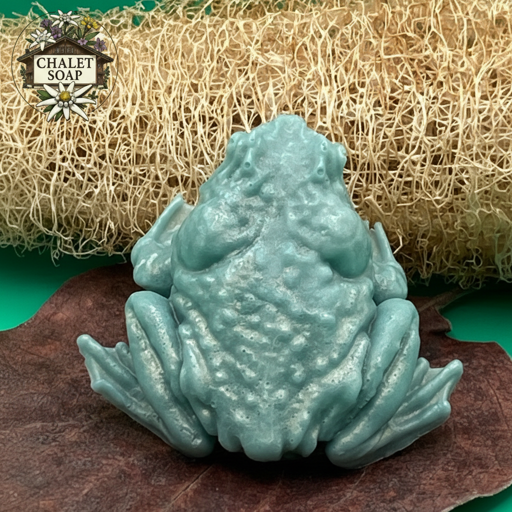 Frog soap detail