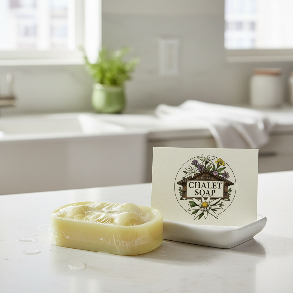 Kitchen display with logo