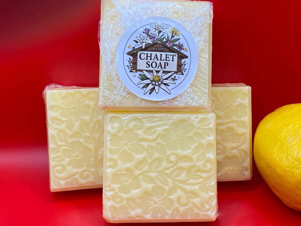 Floral Embossed Soap Bar - Handcrafted with Natural Extracts