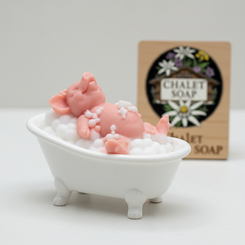 Pig in bathtub dish