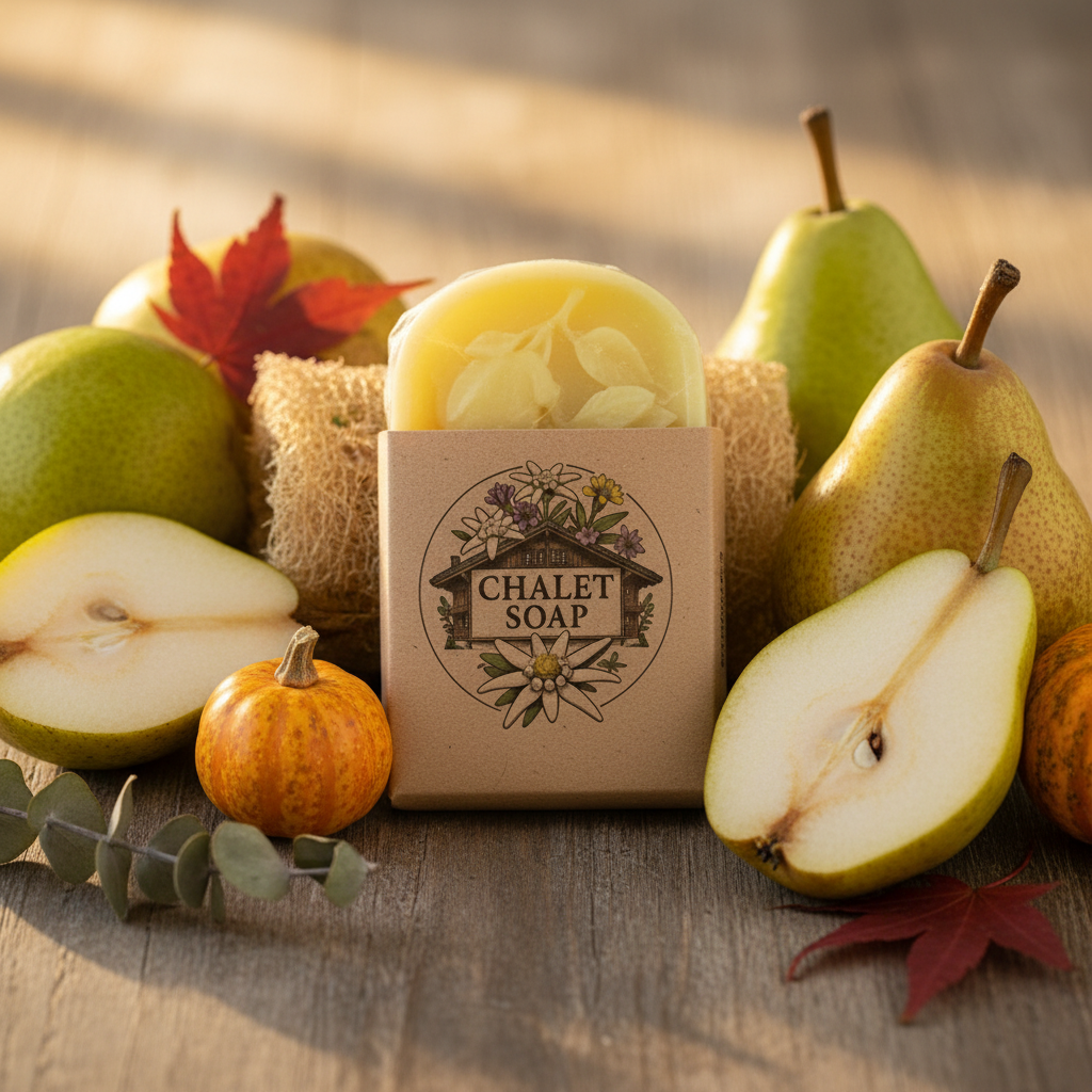 Styled with fresh pears