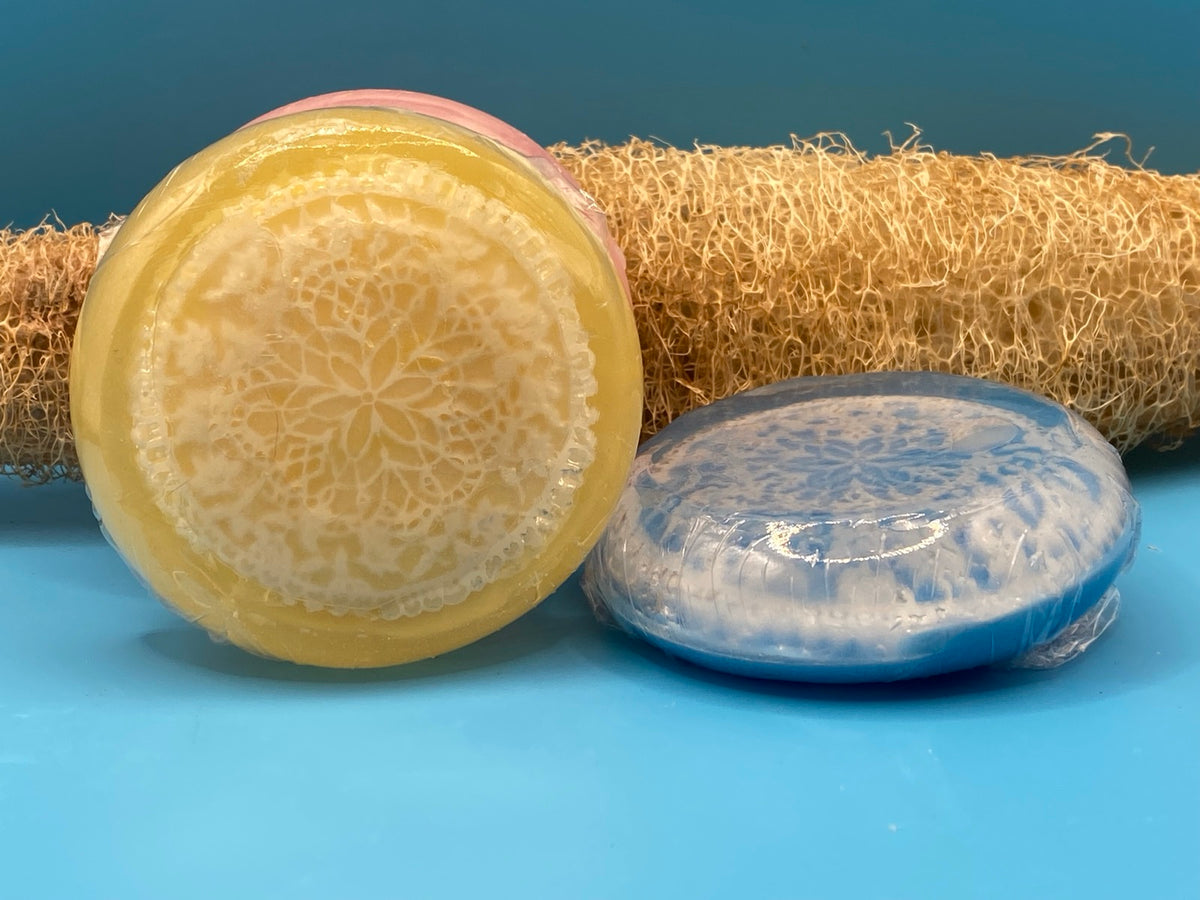 Lace Round Soap Bar - Glycerin & Goat's Milk
